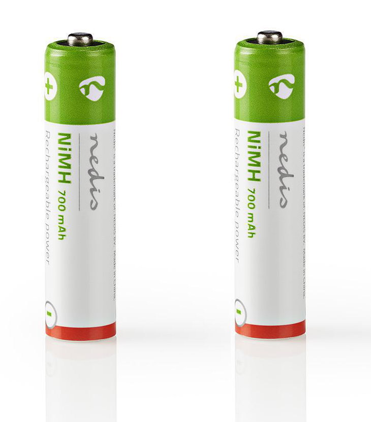 2 Batterie AAA NiMH Vhbw 1000mAh 1,2V Per Telecomandi Sinus 207 206 502 406 503 502i 503i 12